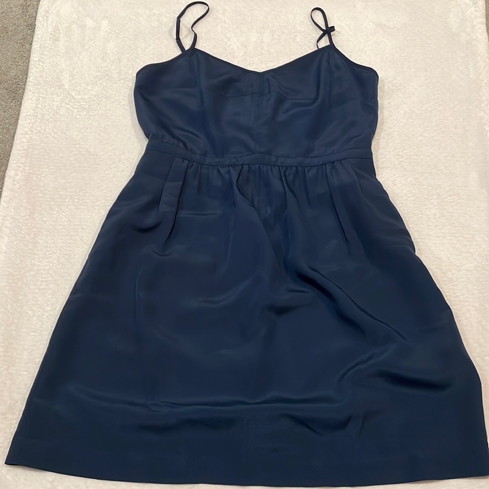 JCrew Navy Thin Strap Dress Size 4
